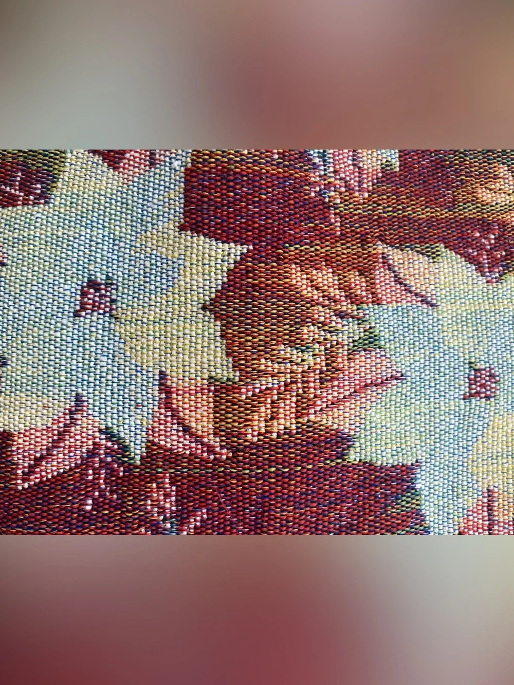 SET-6 TAPESTRY POINTSETTIA PLACE SETTINGS
